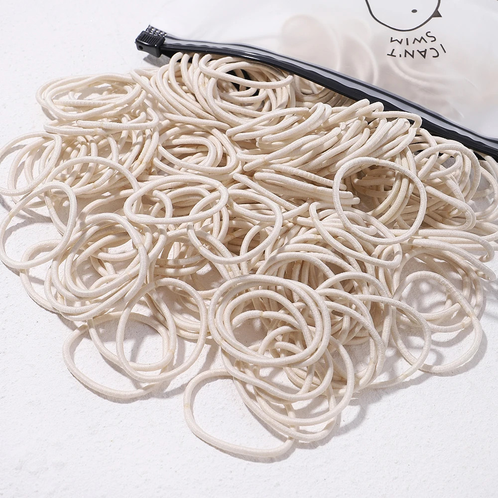 30/50/100 Pcs Girls Big Rubber Band Ponytail Holder Elastic Hair Bands Korean