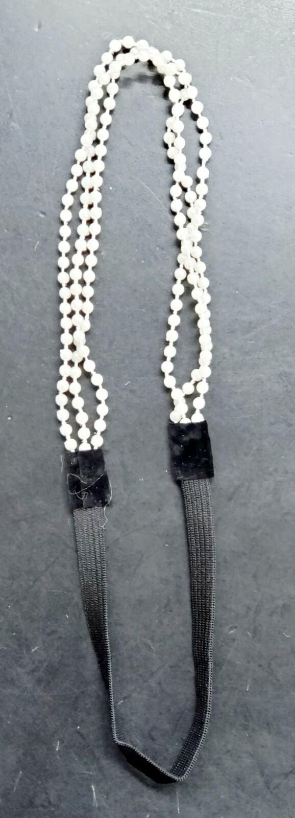 2 PCS Pearl White Headband Headwrap Hairband w/Elastic 3 Layers