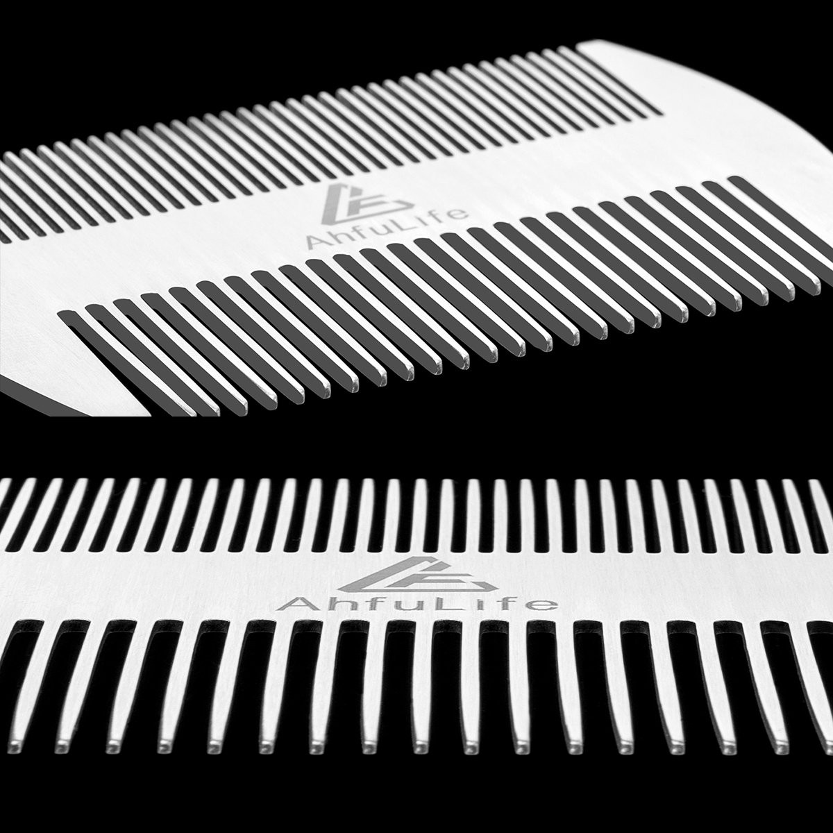 Metal Hair&Beard Comb – EDC Credit Card Size Comb Perfect for Wallet