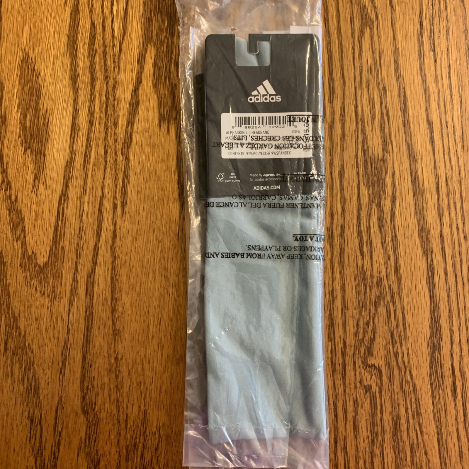 adidas Womens Grey Alphaskin 2.0 HEADBAND NWT