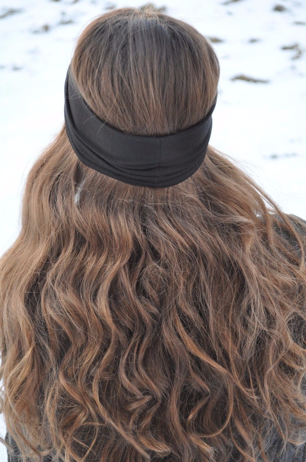 Womens Wide Headband 3 For $14.95 Stretch Girls Hair Black Gray Pink Purple