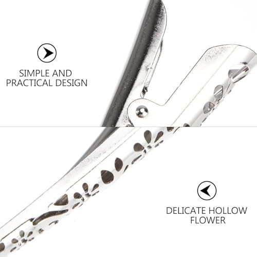 Hair Claw Clips – 4 Pcs Duckbill Alligator Retro Vintage Spring Hollow Out