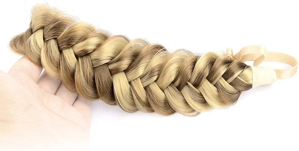 BOBIYA Messy Wide 2 Strands Synthetic 1 Count (Pack of 1), Light Highlighted