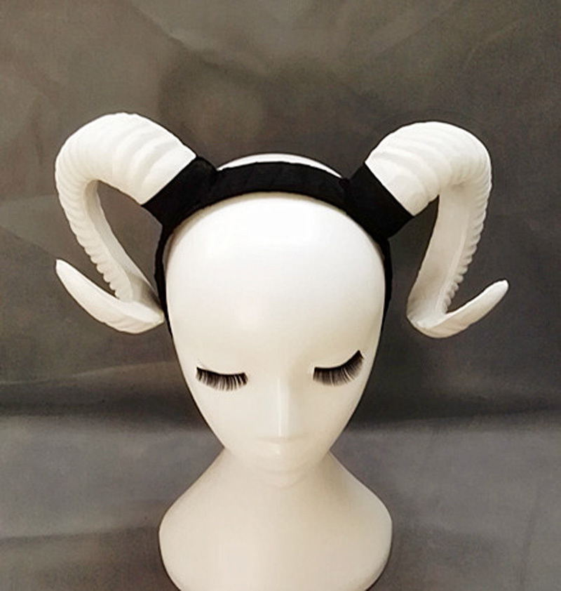 Sheep Horn Ear Hair Hoop Headband Original Manual Aries Cosplay Hair Accessory