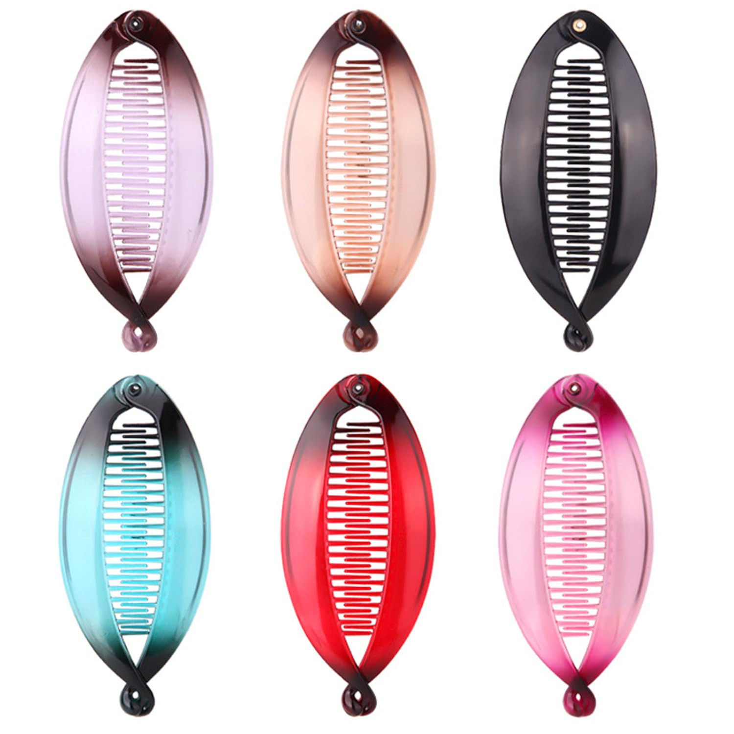 Fishtail Hair Clips and Clincher Tools for Thin Hair – Double Banana Combs for W
