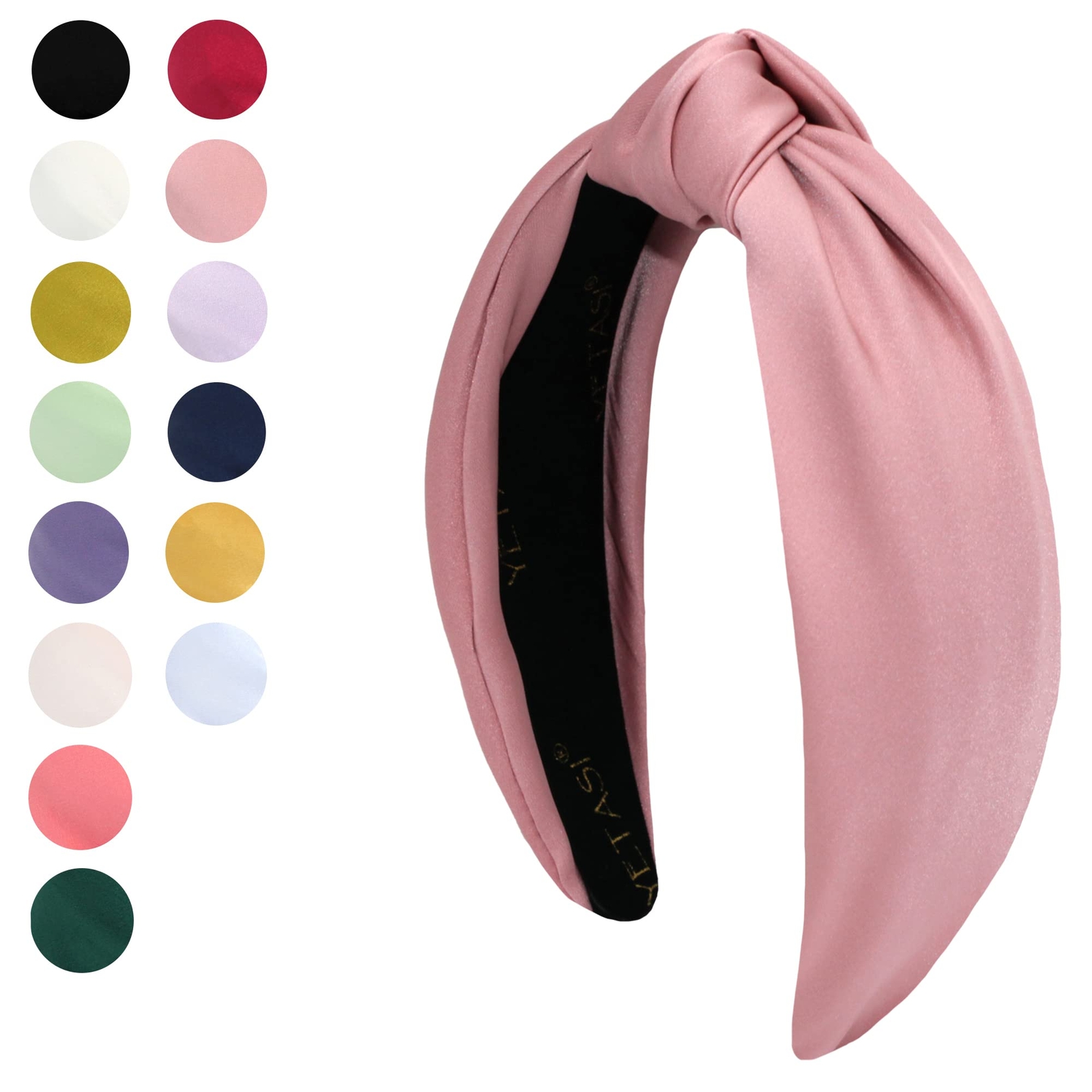 Dusty Pink Satin Knotted Headband Silk Quality Fabric Fashion Head Band