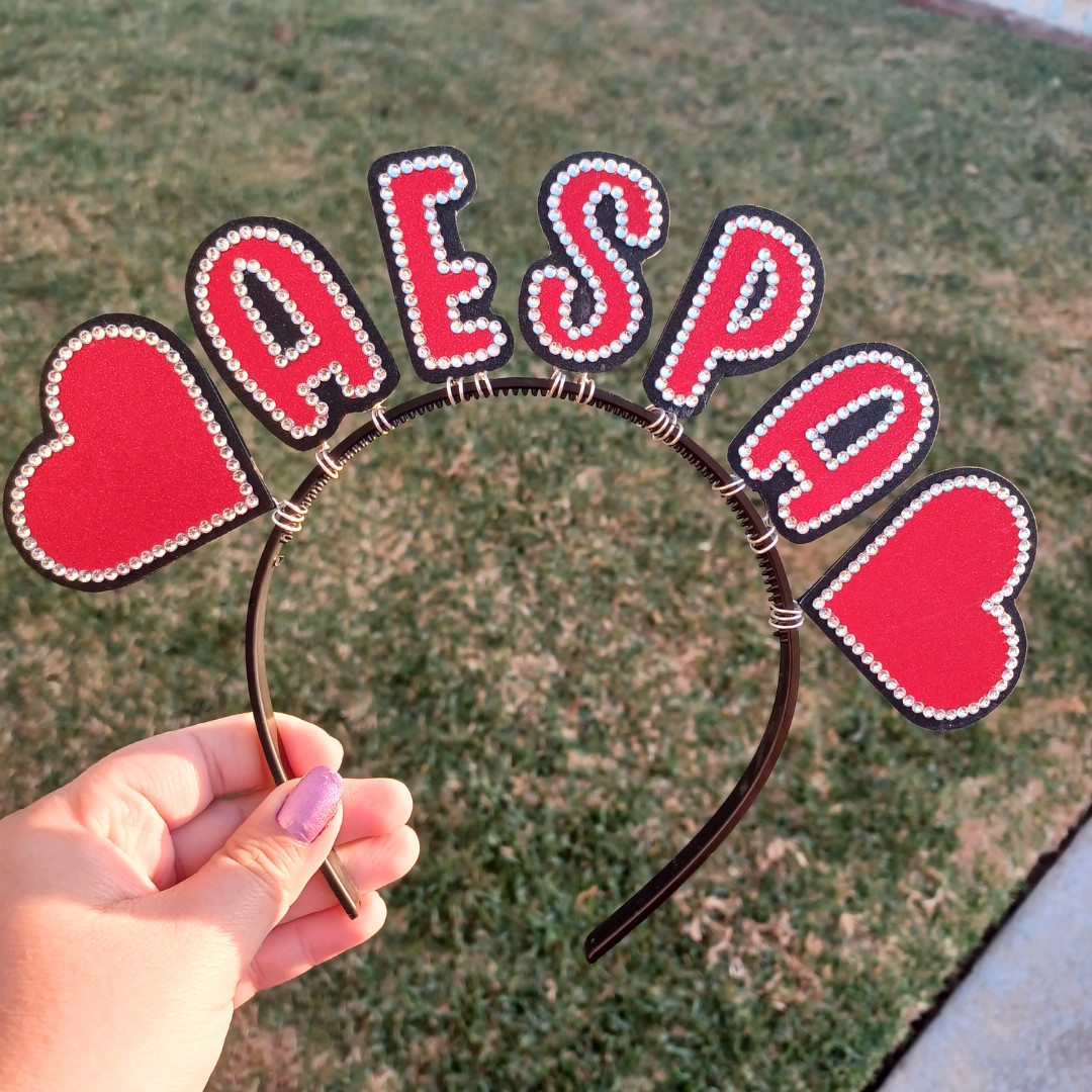 KPOP Name Headband Hair Banner ANY NAME Concert Rhinestone Custom Personalized