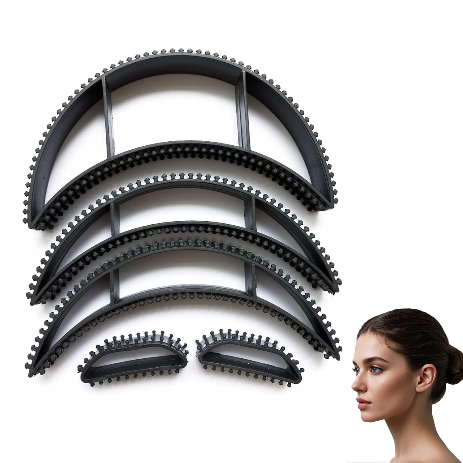Volume Hair Bumps Bump It Hair Accessory Set – 5pc Hair Bump Insert Set