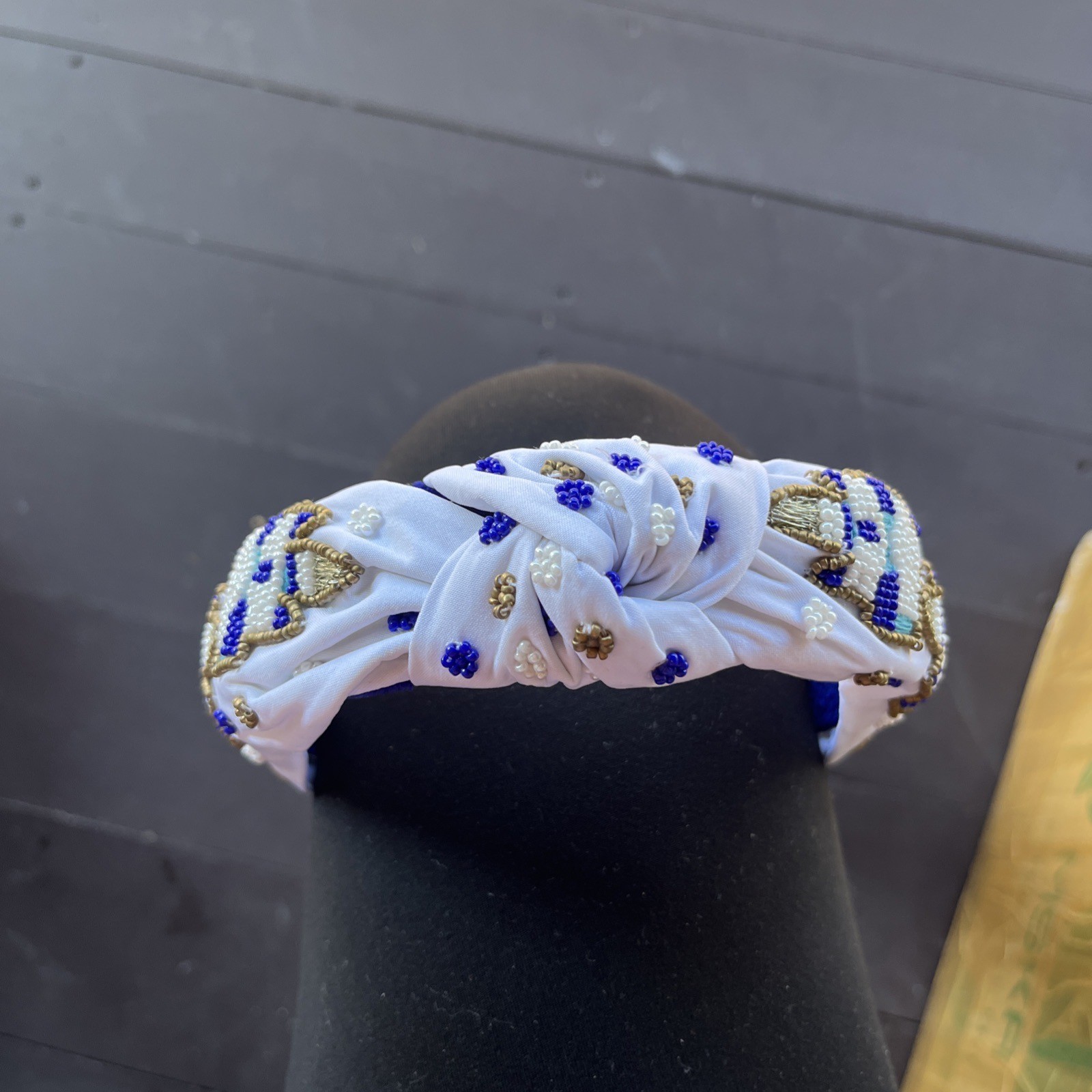 Handmade Beaded Purple And White headband. Perfect For A Day At Disney.