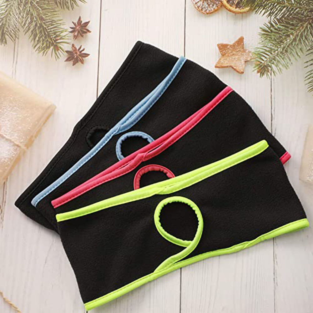 Women Ponytail Headband Fleece Earband Winter Running Moisture Wicking Headband