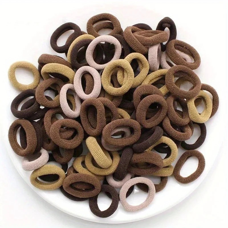 200 PCS Elastic Hair Ties Band Rope Ponytail Scrunchies Hair Holder for Girls