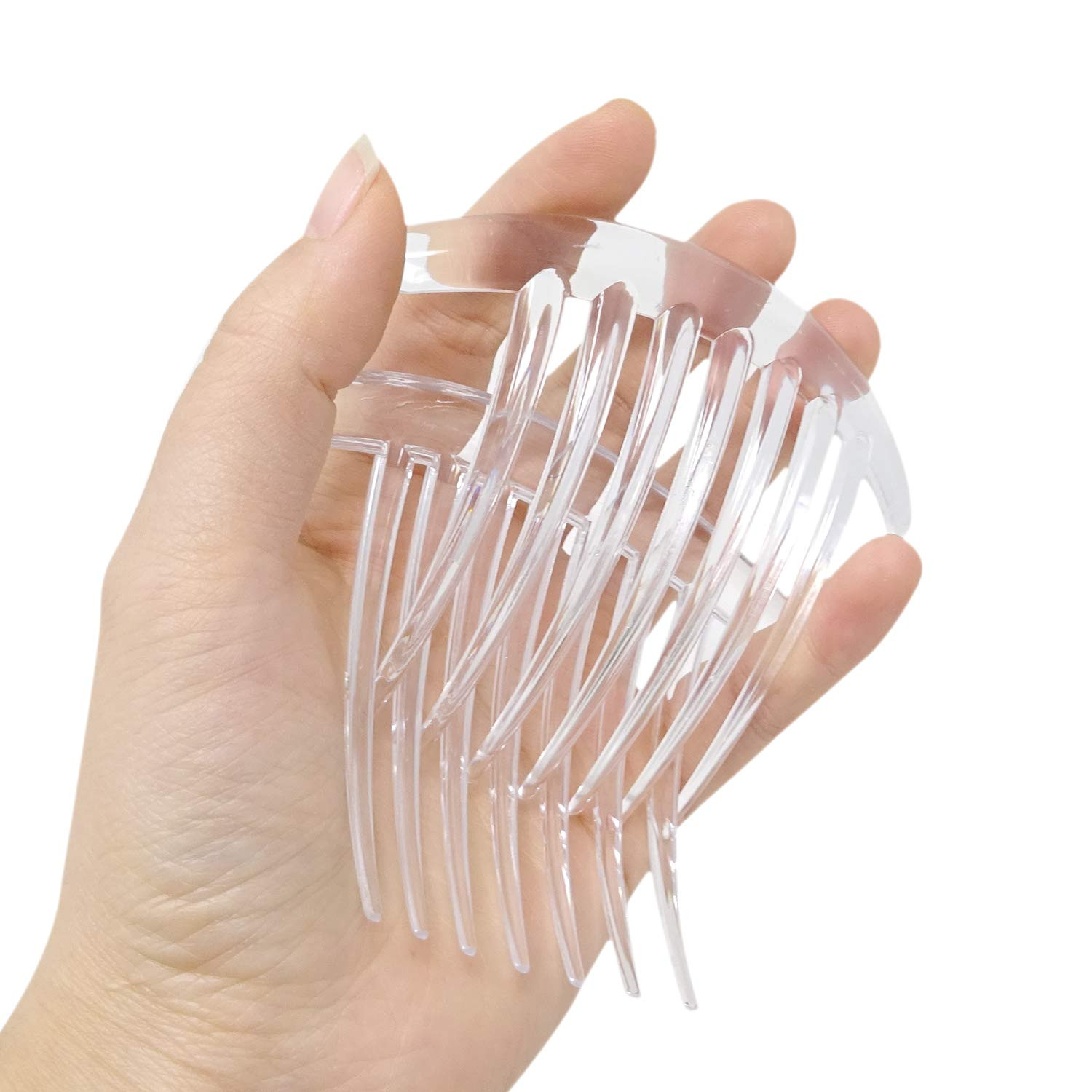 6PCS Plastic 7 Tooth French Twist Combs Hair Side Combs Clips Accessory for Wome
