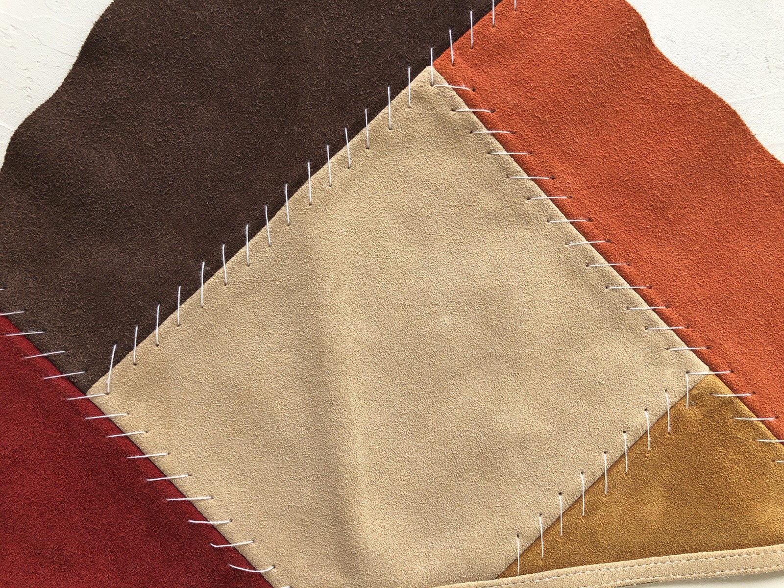Y2K GAP Cowhide Bandana Patchwork Head Kerchief Triangle Hair Accessory Women’s