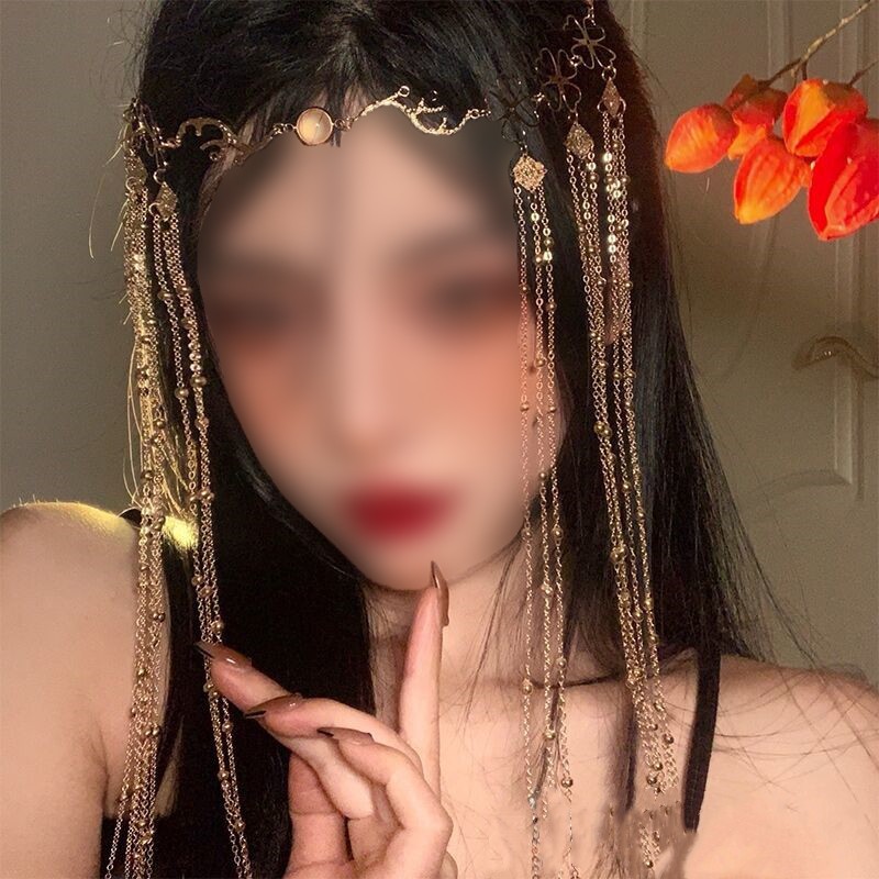 Women’s Gold Tassel Head Chain Hair Chain Vintage Fashion Hair Accessory