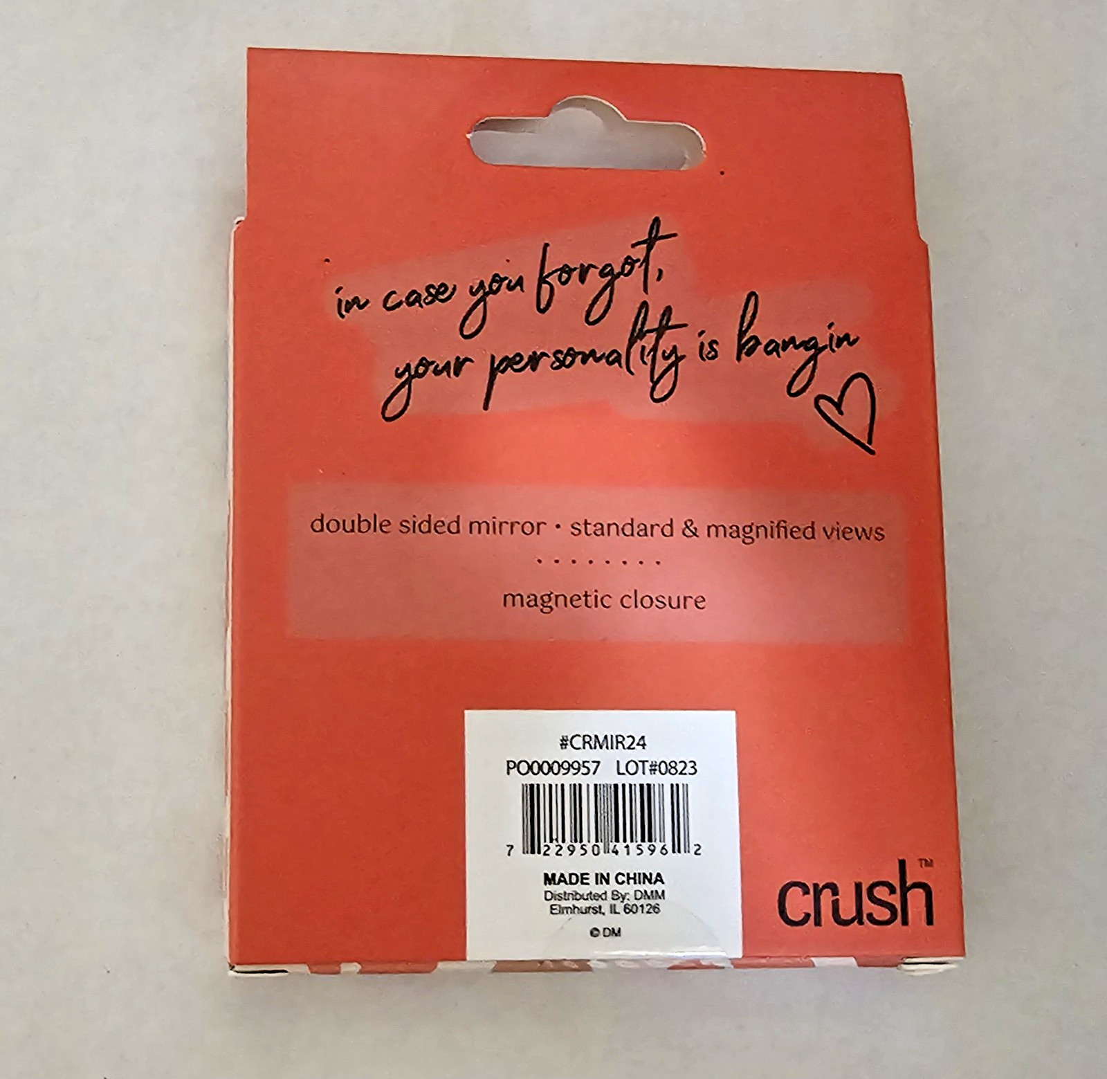 Crush Beauty Lot: 2x Kinda Spiraling Coil Hair Ties & Compact Pocket Mirror NEW