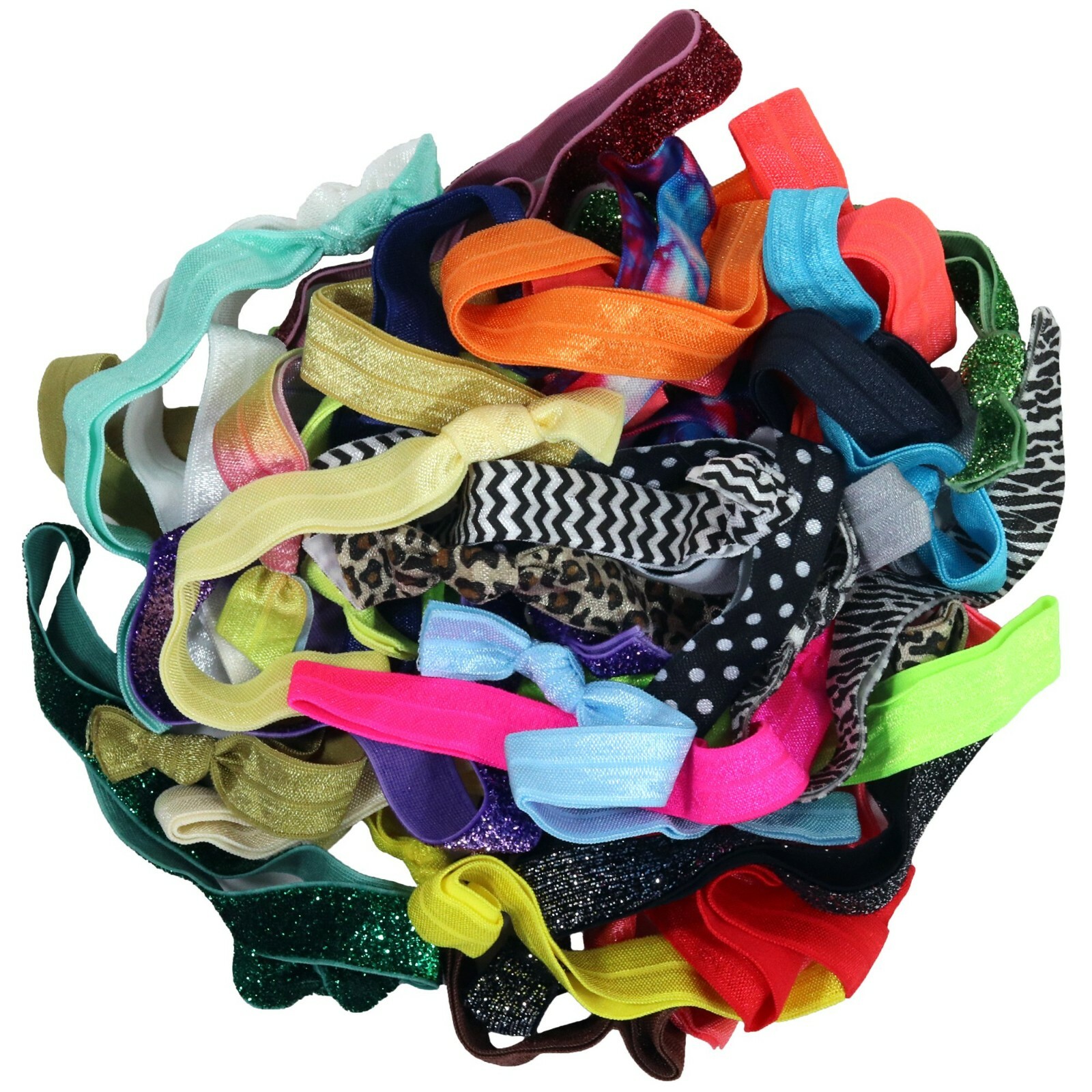 10 Stretch HEADBANDS elastic hair holders ties ponytail bracelets emi bella jay