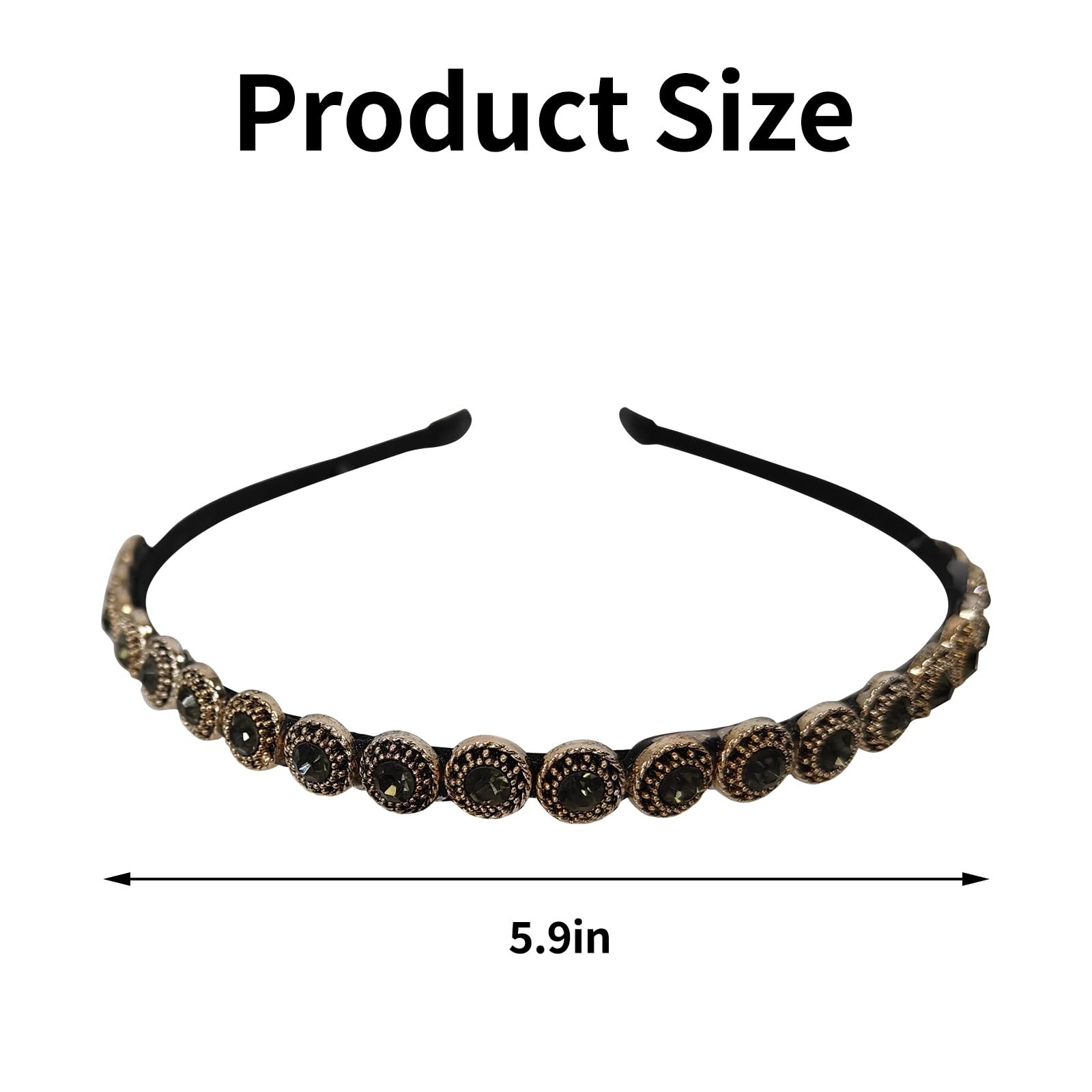 2 Pcs Vintage Headband for Decorative Baroque Renaissance Headdress Thin Medi…
