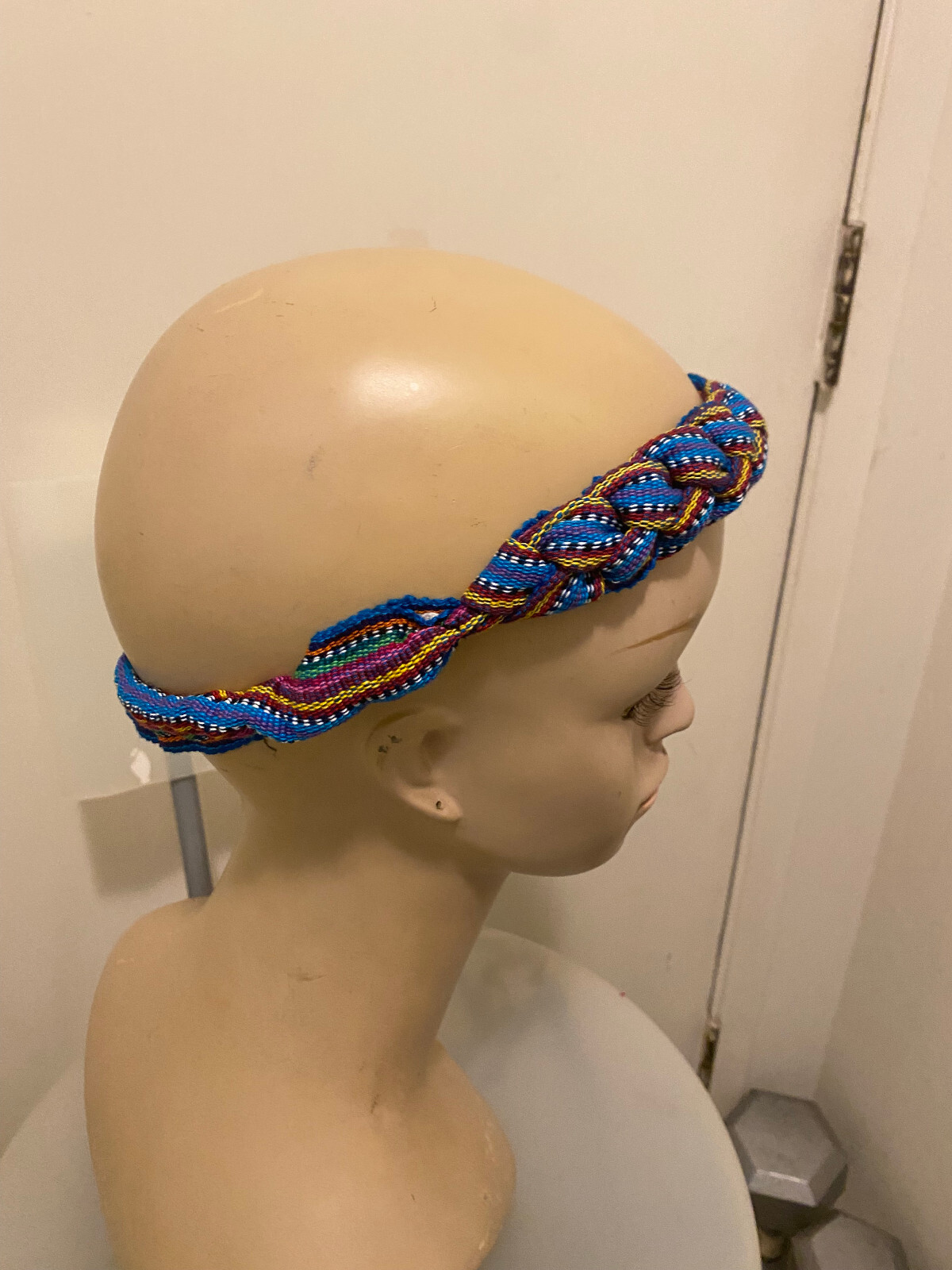 Braided strap headband Guatemalan cotton Colorful Tribal Elastic Women Child BS