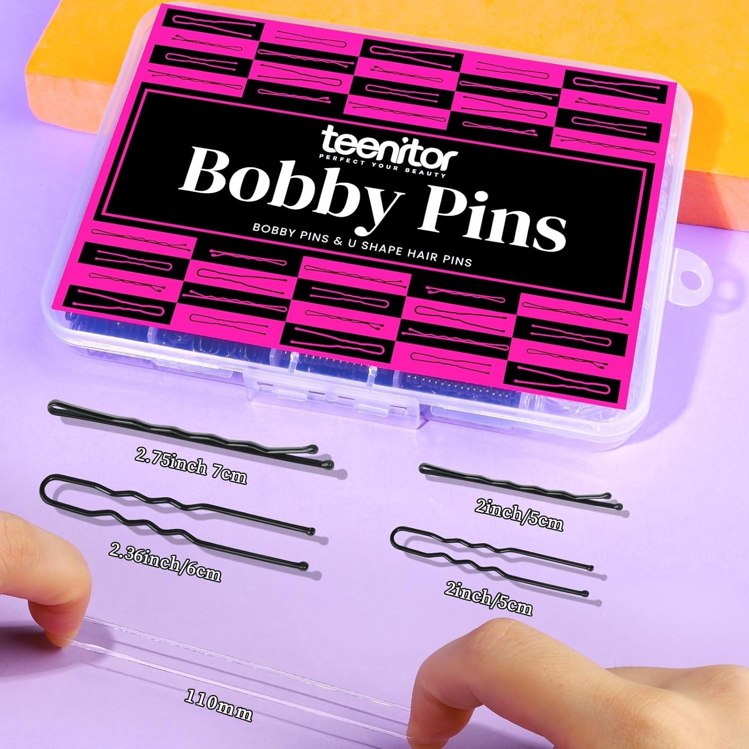 300Pcs Hair Pins Bobby Pins Black, 100 Black Bobby Pins 2 2.75100 Hair Pins fo
