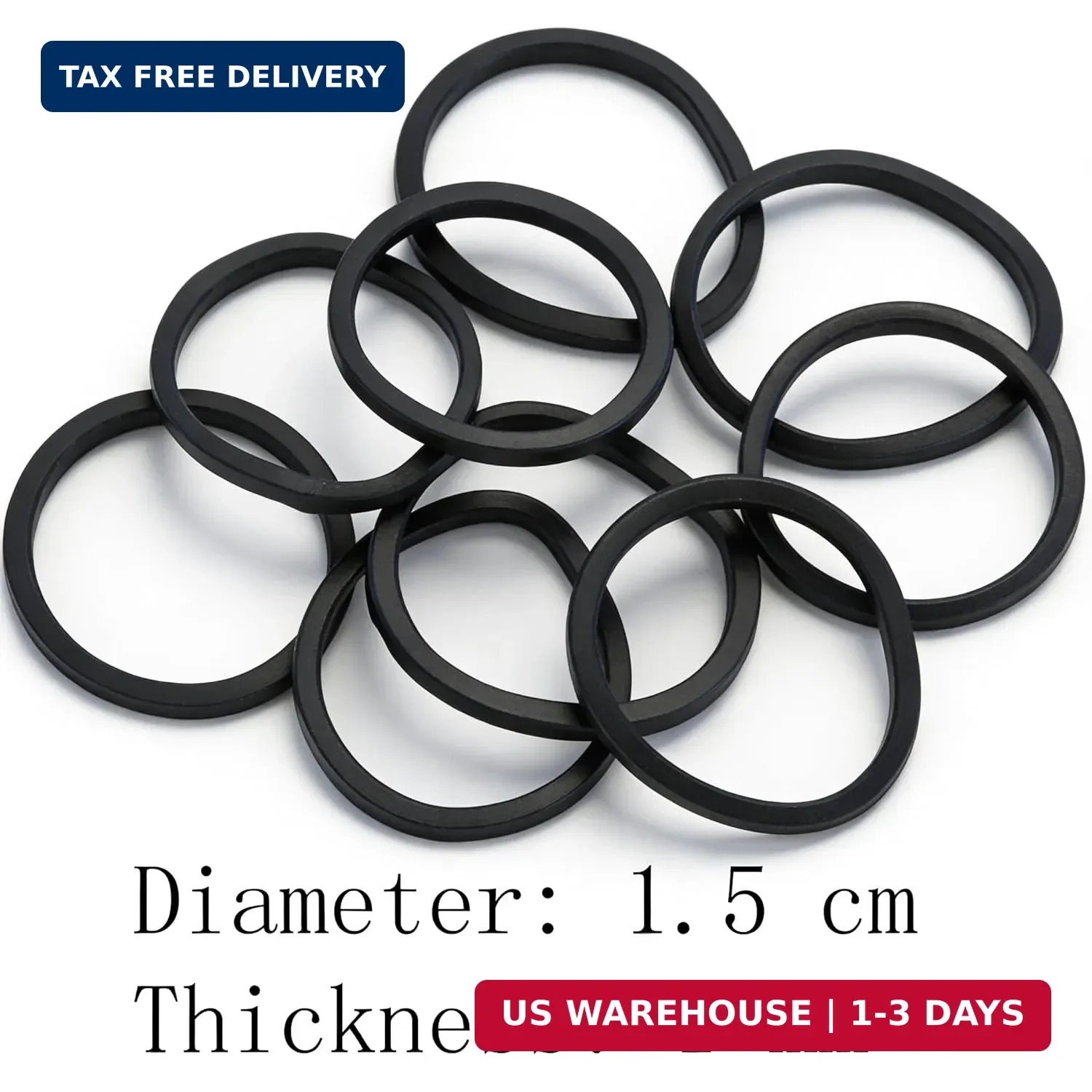 black Elastic Hair Bands，BEBEEPOO 500pcs Mini Rubber Bands with a box Soft Elast