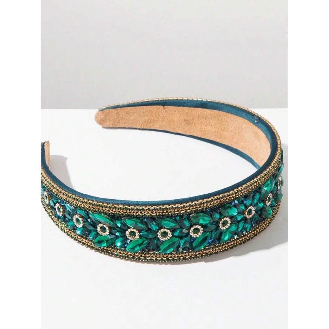 Embellished green Crystal Headband