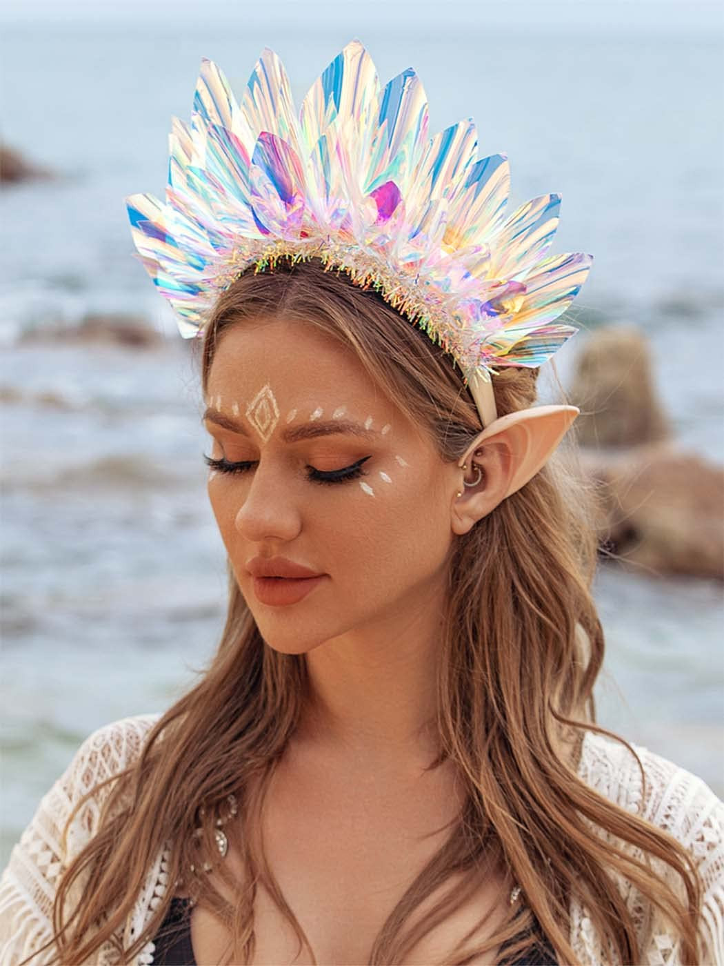Light up Crown Led Headband Glow Birthday Headpiece Rave Costume Hair