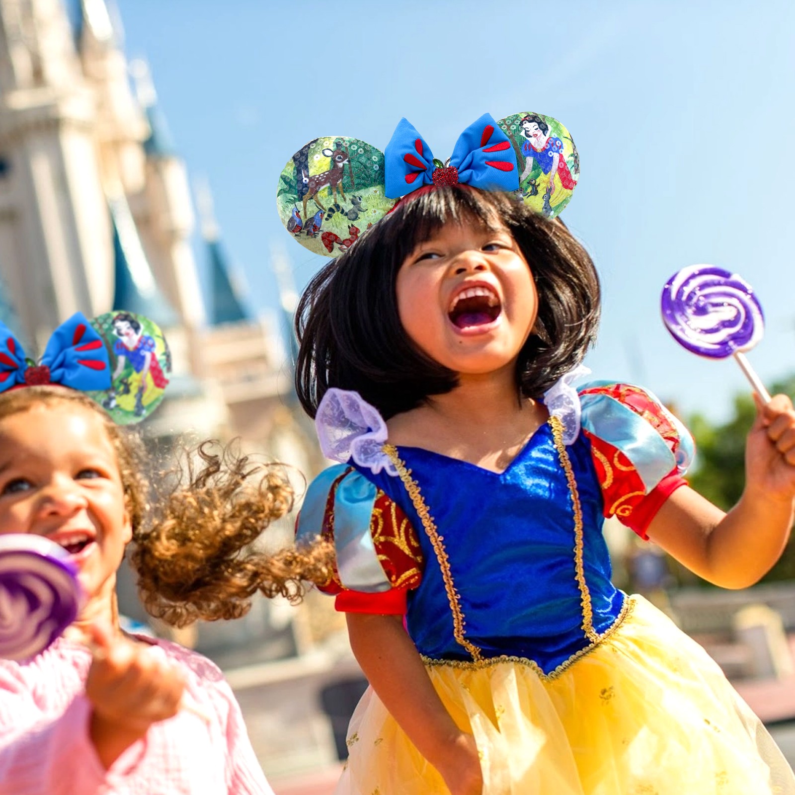 Disney- Parks Snow White 100th Headband Minnie Mouse Ears for Adult Kid
