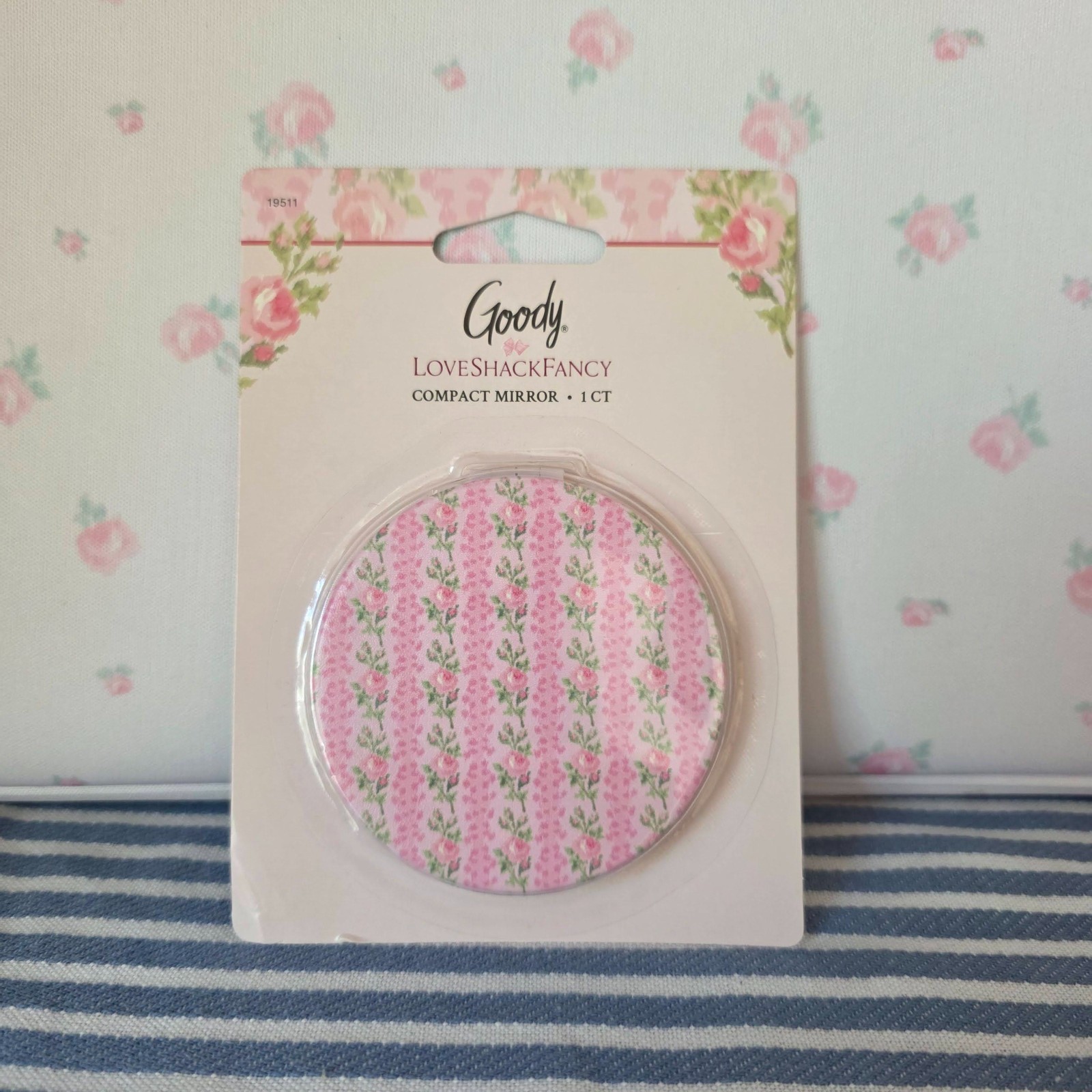 LoveShackFancy x Target – Goody Blooming Heirloom Mirror Compact 1CT Strawberry
