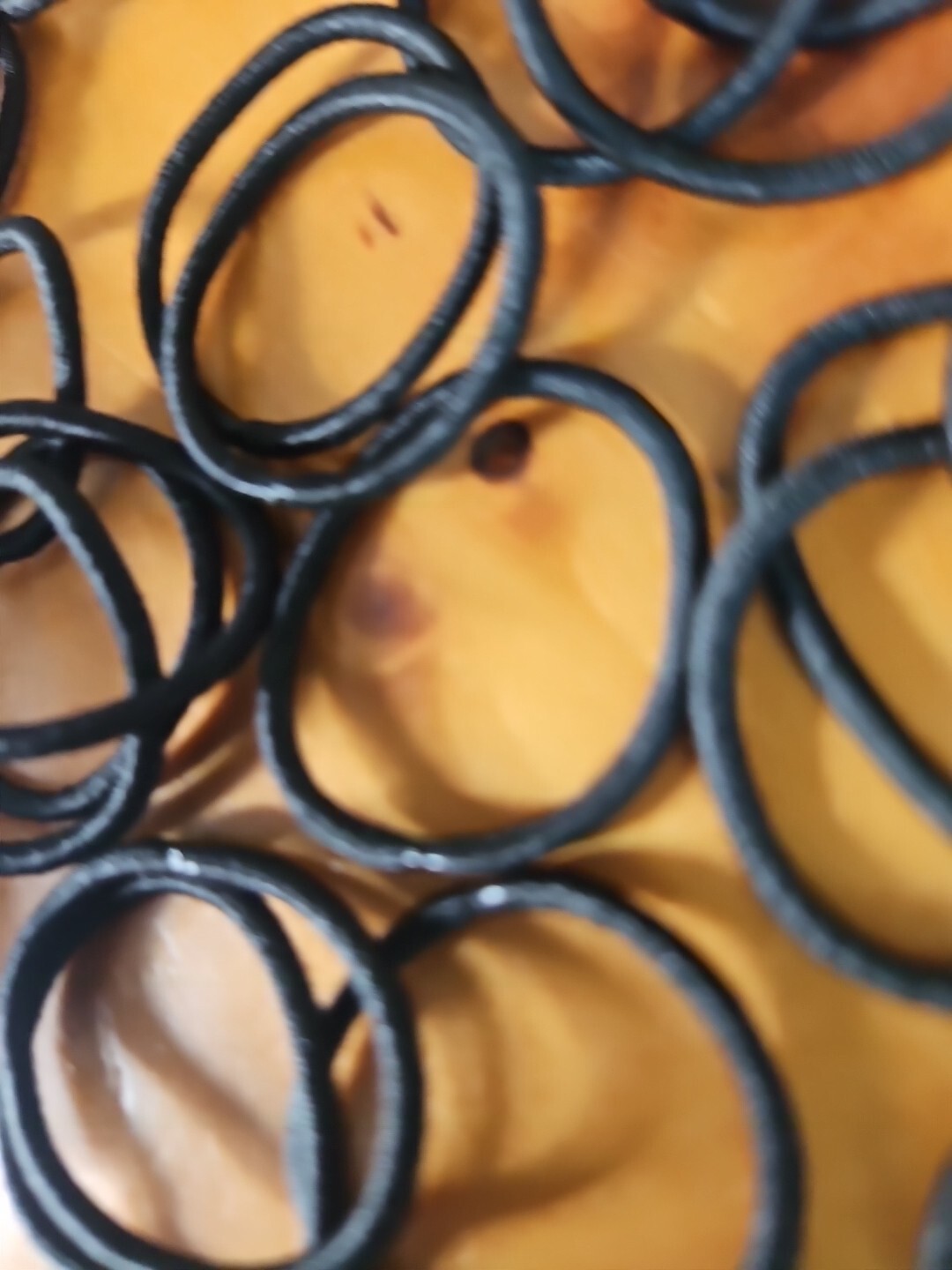 Heliums Small Hair Ties – Black – 1 Inch Hair Bands, 2mm 48 Count Great Product!
