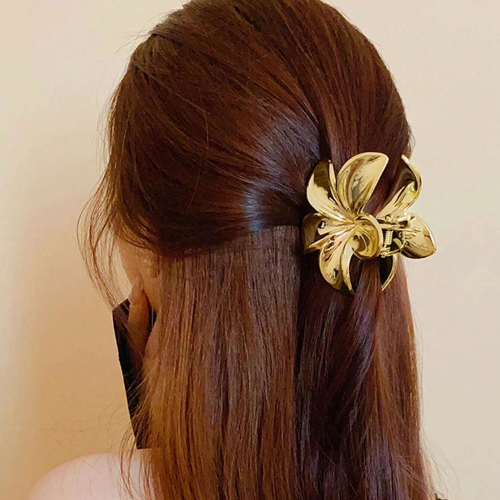 Daisy Flower Hair Claw Clip Thick Hair Women Large Boho Gold Pink Blue Jaw