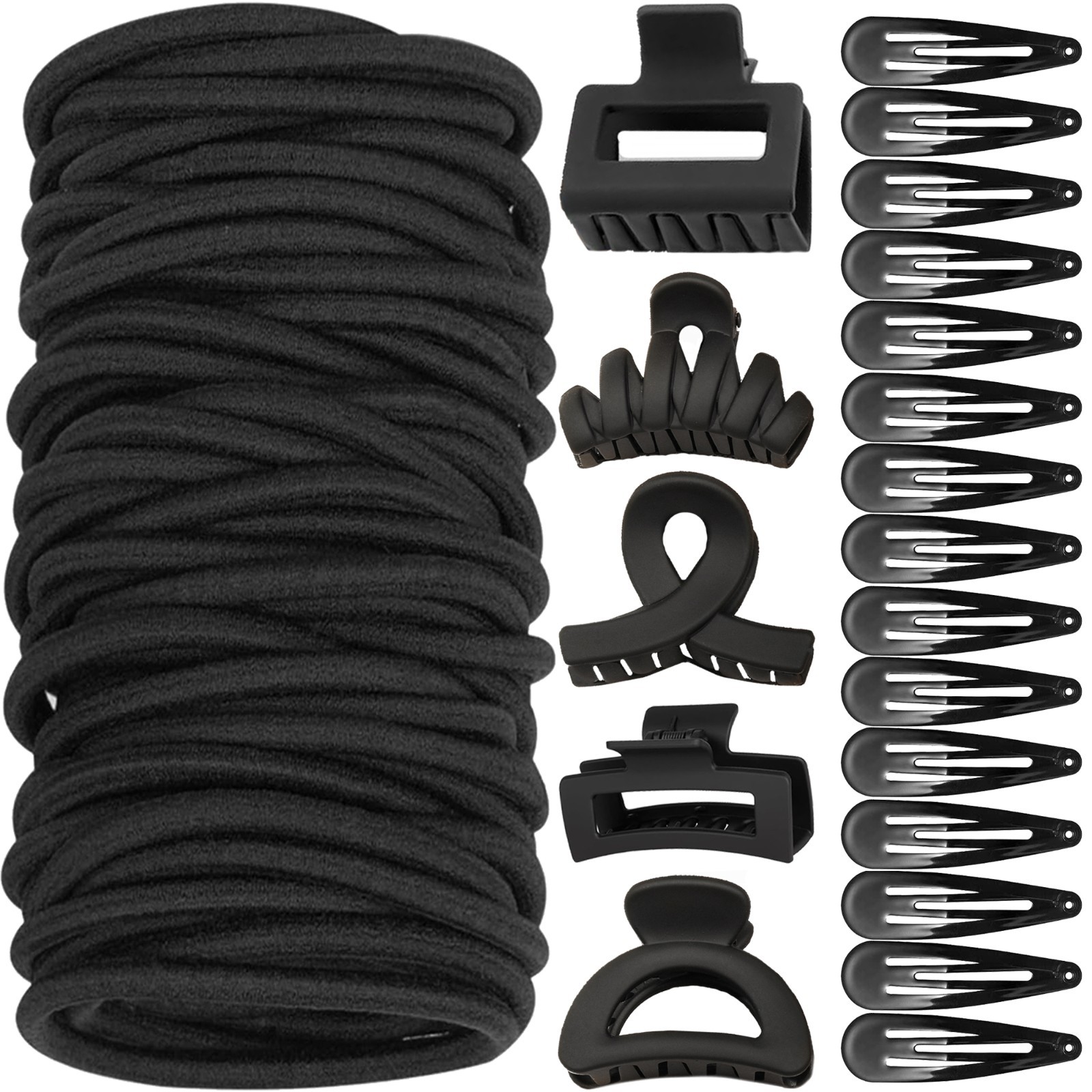 120PCS Hair Accessories Set, Elastic Hair Ties, Hair Clips, Hair Bands, Gift
