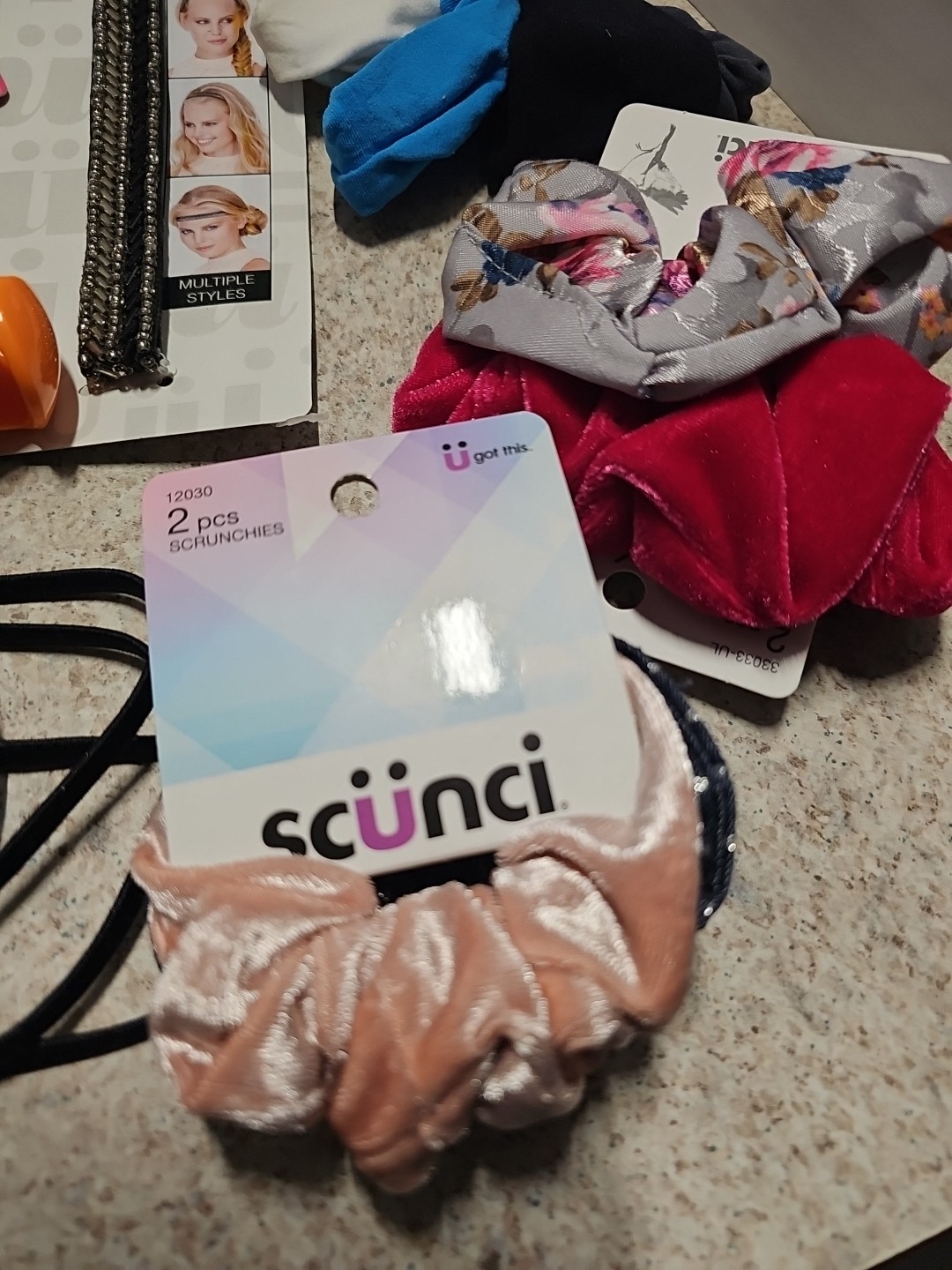 Scunci Lot Of 12 Assorted Hair Accessories