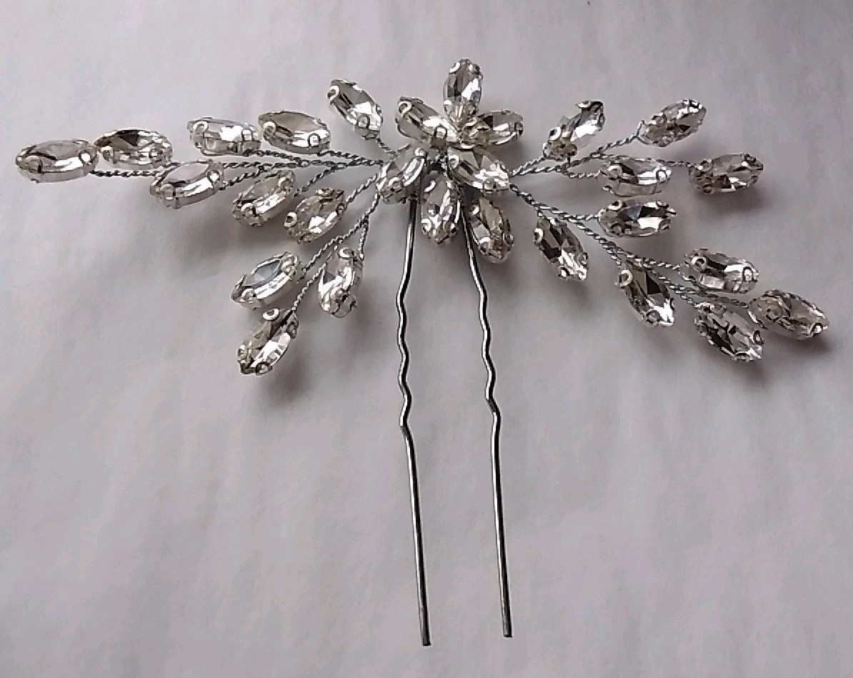 Wedding Bridal (Or Any Special Occasion) Hair Pin ~ Crystal ~ Rhinestones