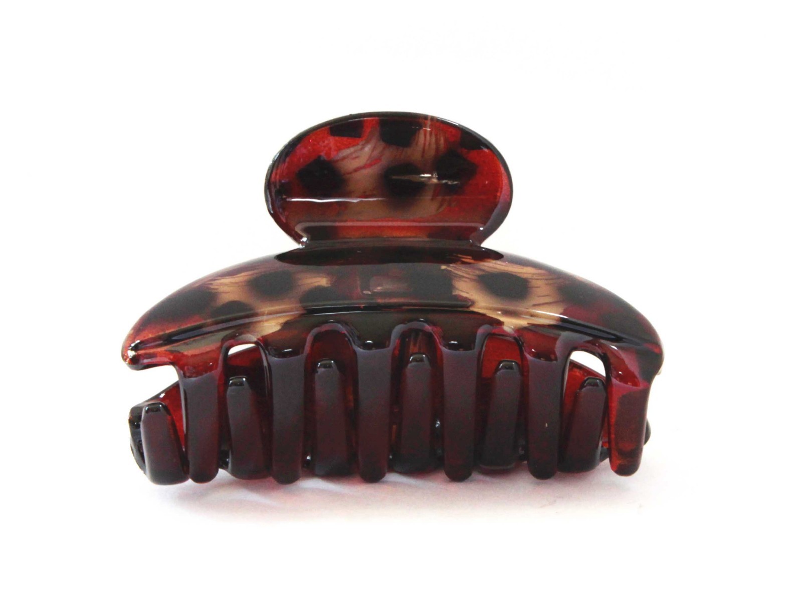 Belle Le Paris French Brown Shinny Hair Claw 3 Inch Tortoise Shell Clip C7