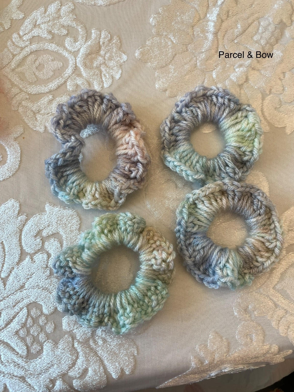 Scrunchie Handmade-Crochet . Choose color. Qty Discounts. Proceeds To Charity