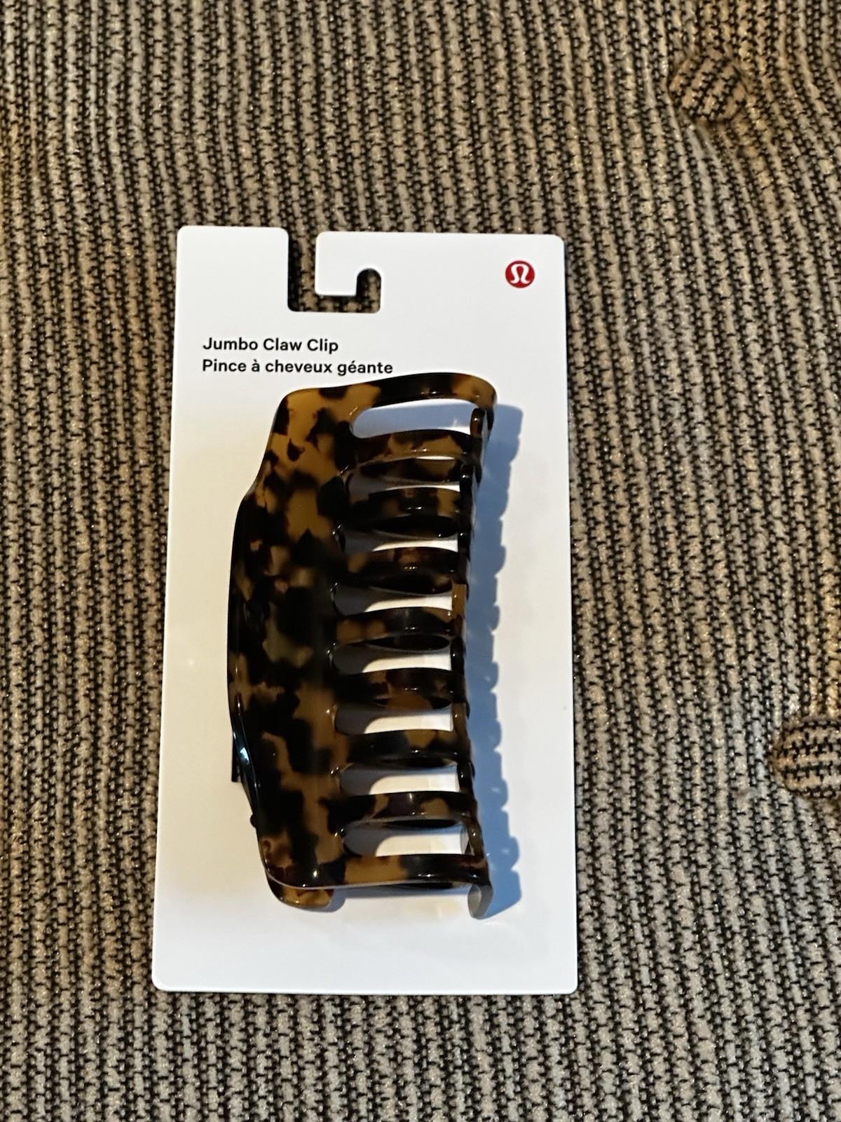 Lululemon Jumbo Tortoiseshell Hair Claw Clip Brown/Black Plastic Women LW9FM0S