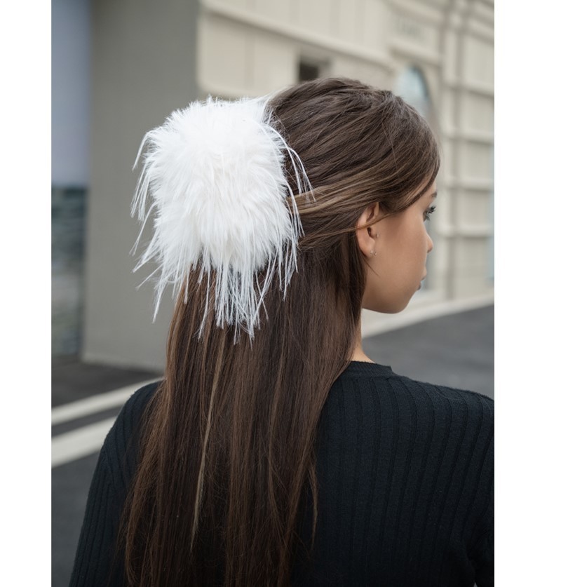 Faux Fur Trendy Hair Accessories Claw or Scrunchies for Long Hair Winter NWT