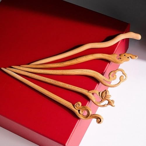 Handmade Ancient Chinese Japanese Wood Hair Sticks Chopsticks Wooden Vintage