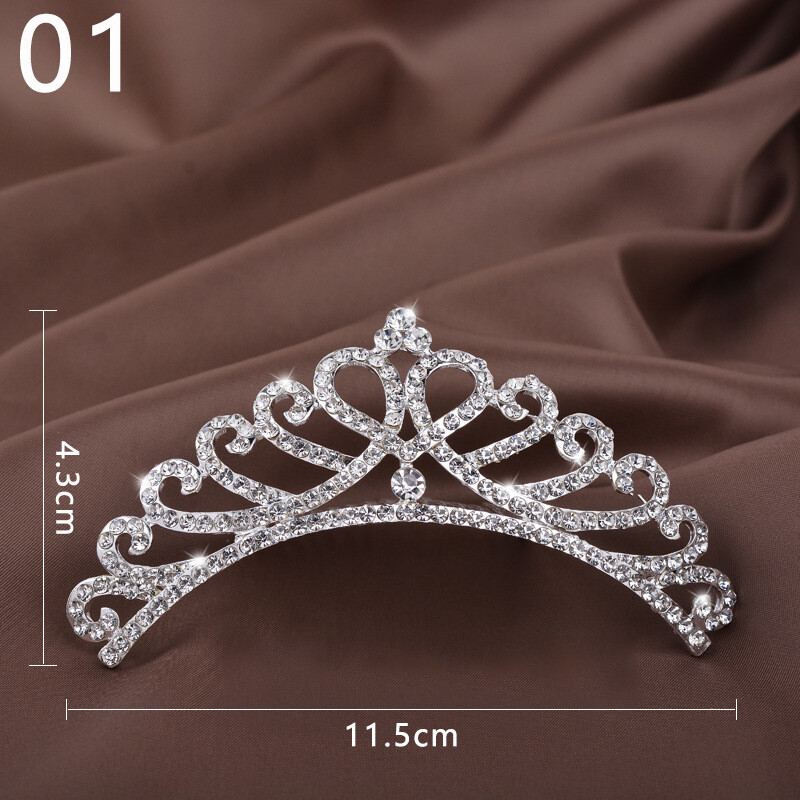 Hair Jewelry Crystal Bridal Tiaras Princess Crown For Women Wedding Bridal Comb