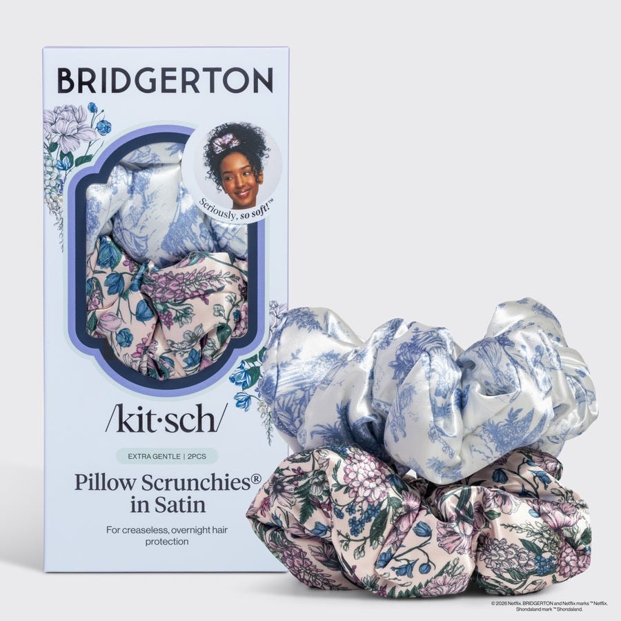 Kitsch X Bridgerton Satin Pillow Scrunchies NIB