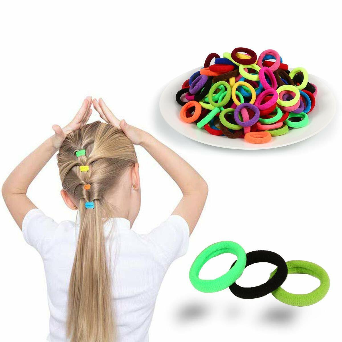 120 Pcs Baby Hair Ties, Cotton Toddler Hair Ties For Girls And Kids, Multicolor