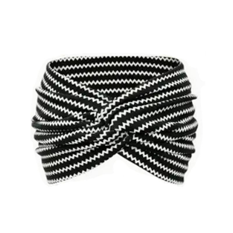 1pcs Boho Paisley Twist Headband Women Wide Stretch Non Slip Yoga Hair Band