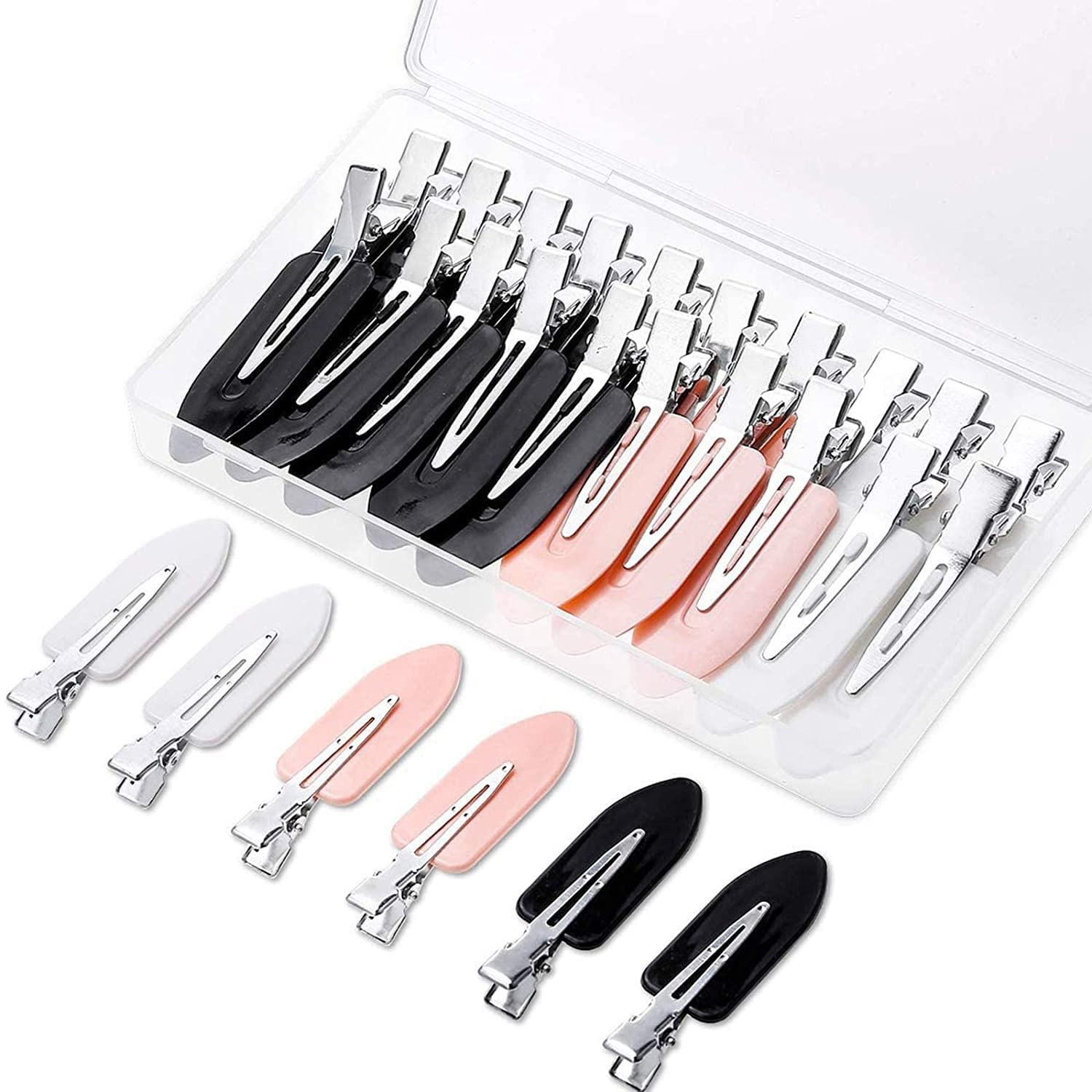 Gingbiss 20 Pcs No Bend Hair Clips, No Crease Hair Clips Curl Pin Clips with …
