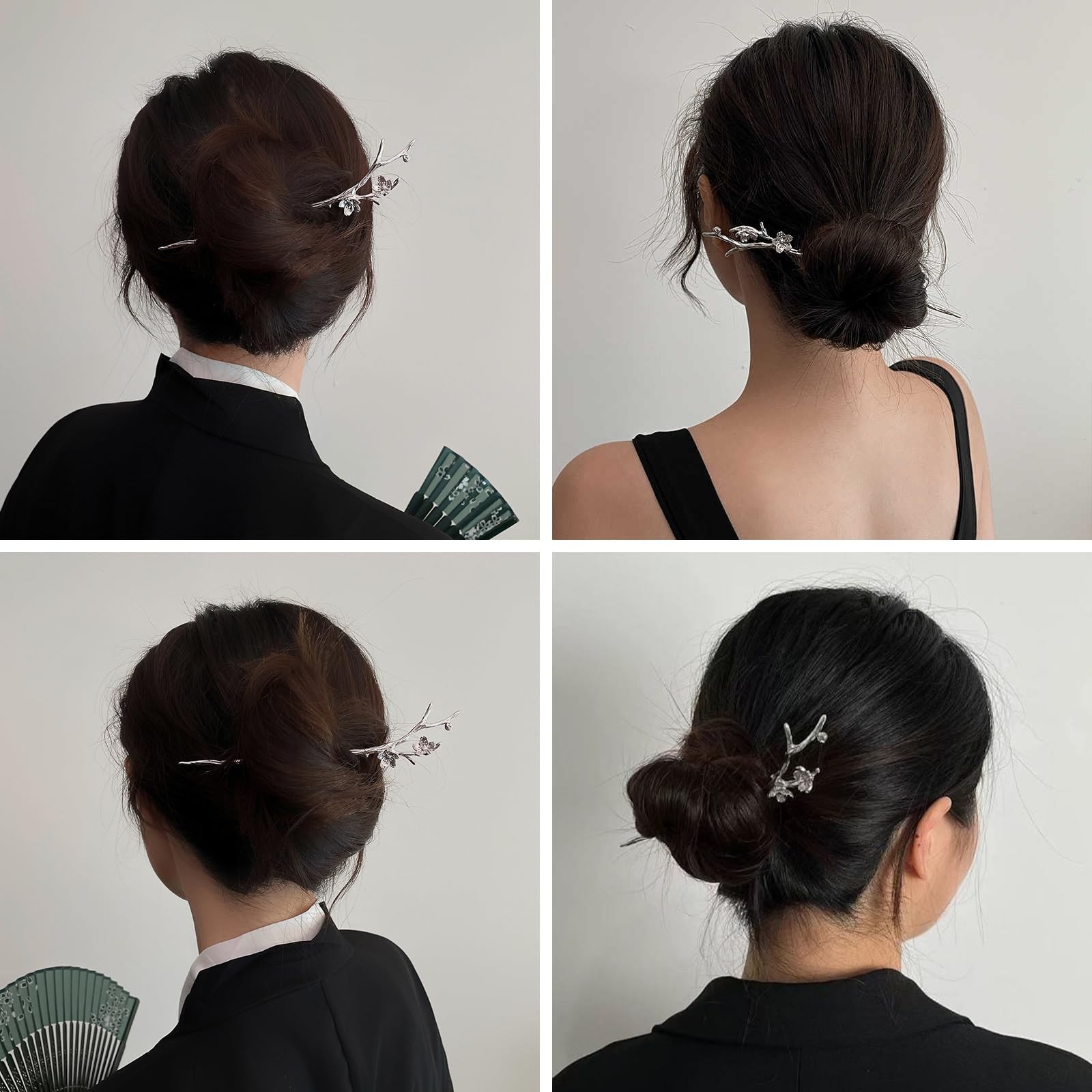 Snmzlc 2 Pcs Hair sticks for buns,French hair pins for women,Buns and Updos …