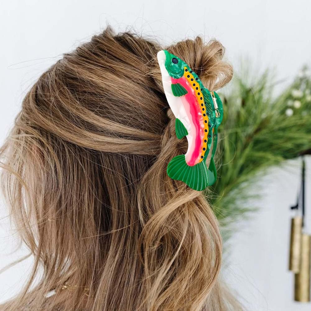 Fun Salmon Hair Claw Clip Acetate Hair Claw Big Fish Hair Claw Clip Non Slip …