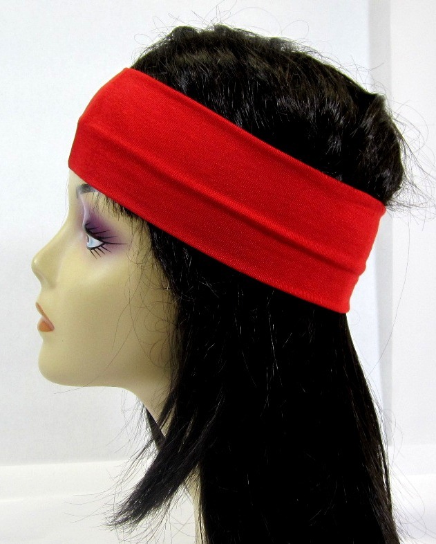 LOT OF 2—2.25 x 8″ COTTON BLEND HEADBAND STRETCHABLE SPA SPORTS YOGA EH103