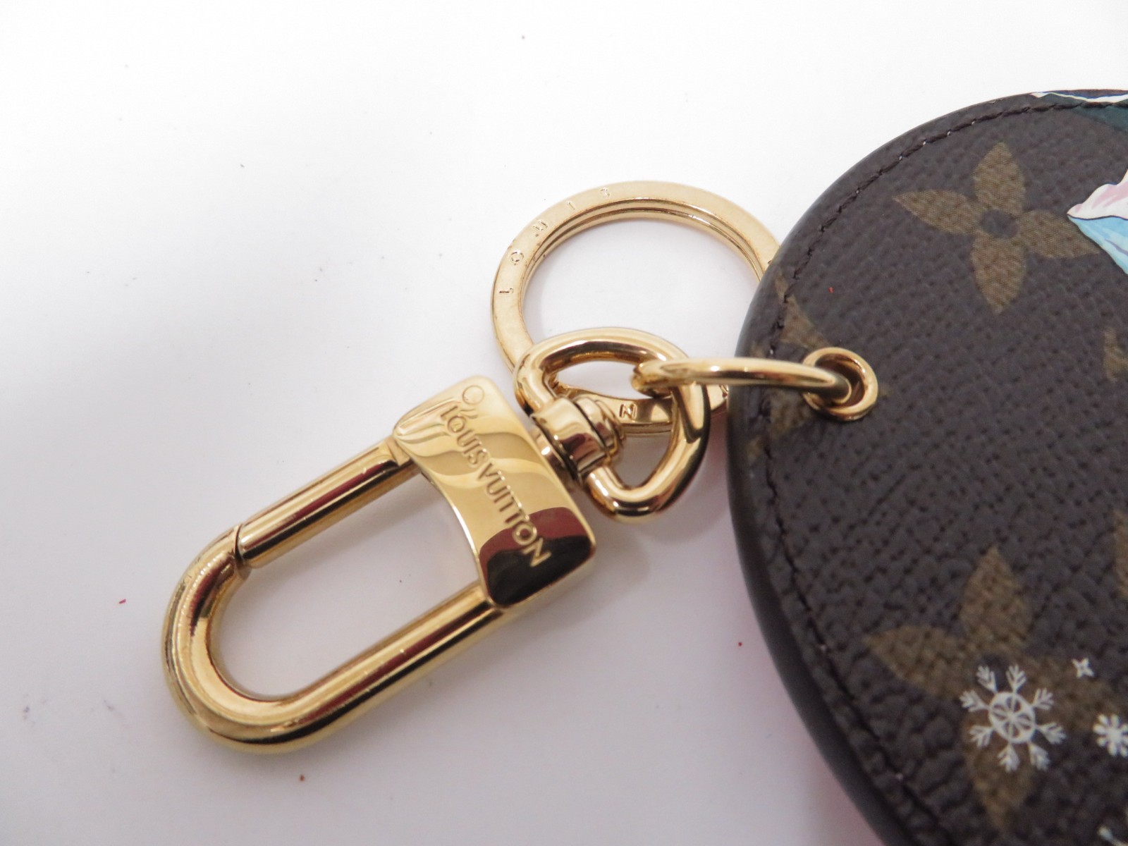 LOUIS VUITTON Monogram Ilustre Charm Bag Charm Keyholder Key Ring M82633#43375