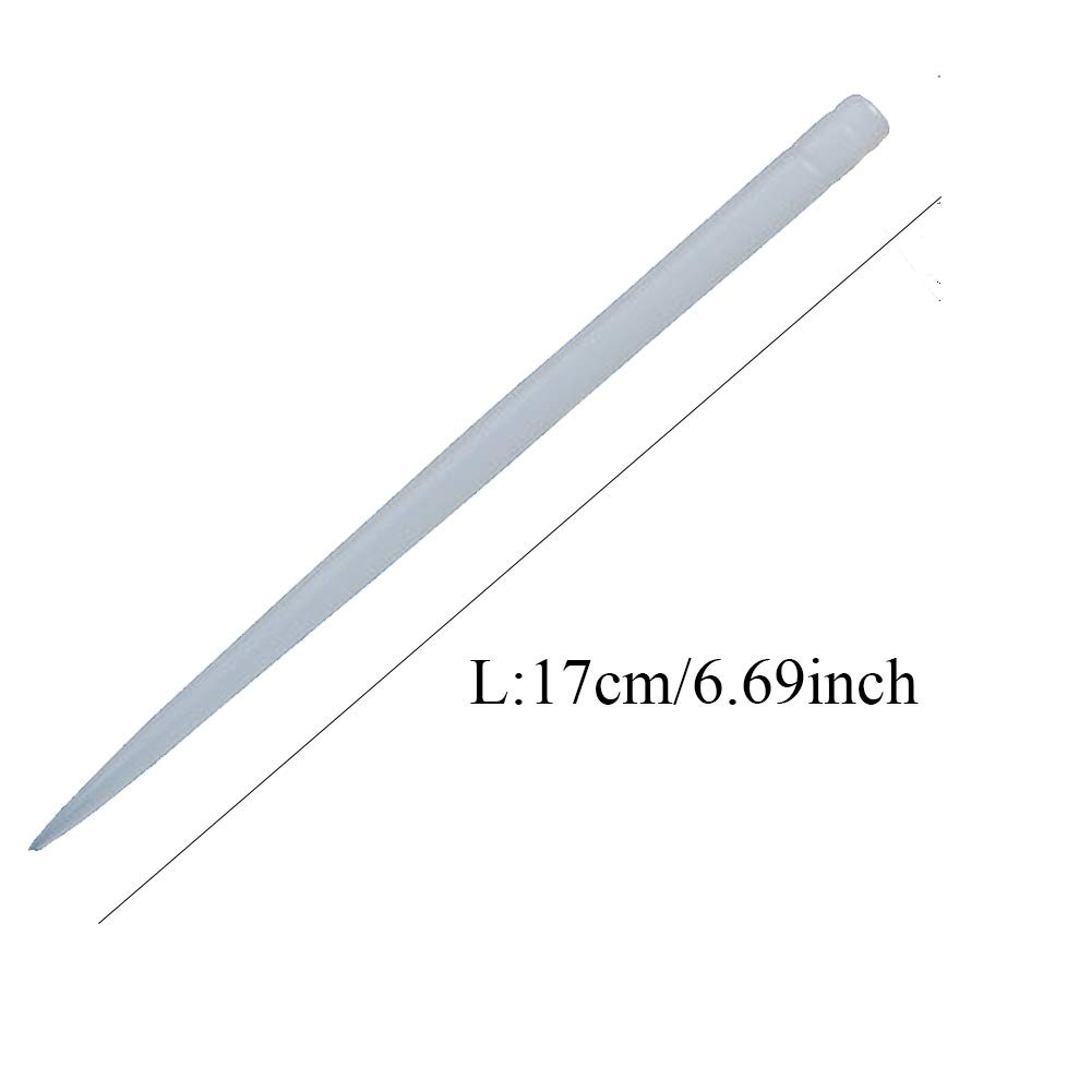 6.69 inch Chinese White Jade Hair Sticks Simple Hairpins for Long Hair Pin