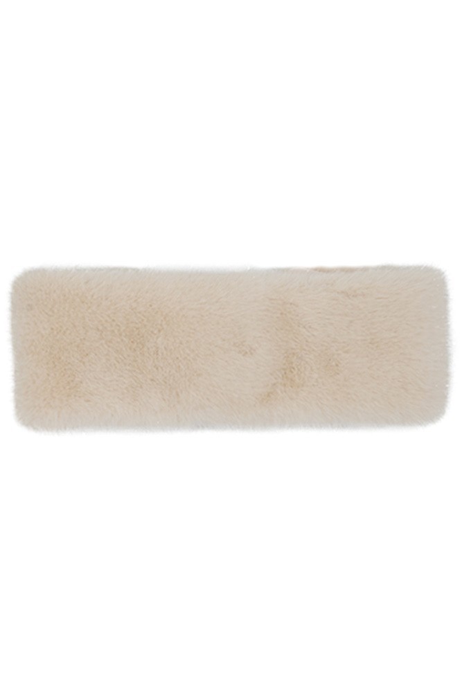 C.C Glitter Short Solid Fur Stretchable Faux Leather Strap Headwrap Headband