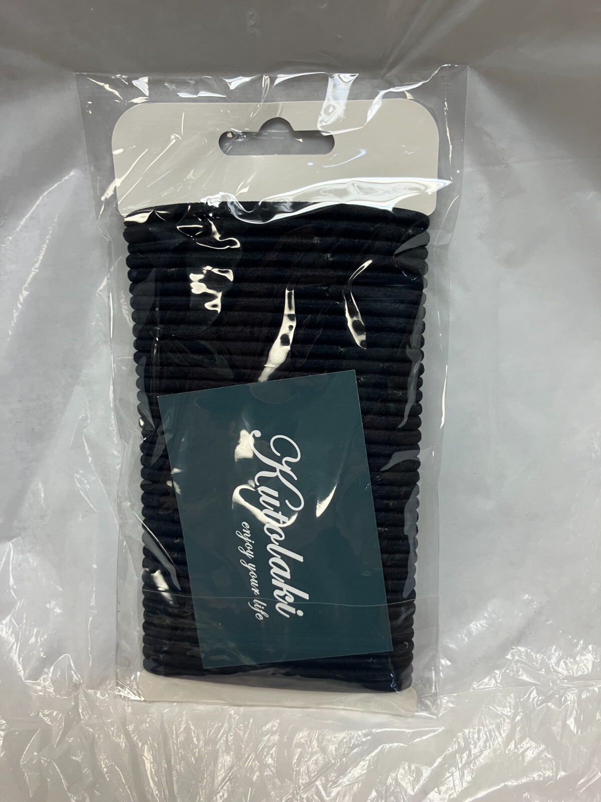 35 Pcs Value Pack Elastic Hair Ties, Black No Metal Stretch Elastic Hair Bands